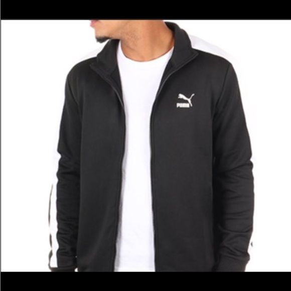 Puma Other - Men XL Puma Long Sleeve Zip Up Navy Blue and White